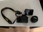 Nikon D3500 body +35 mm nikkor, Audio, Tv en Foto, Fotocamera's Digitaal, Ophalen, Zo goed als nieuw, Nikon