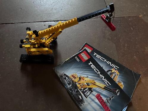 Lego Technic 9391 - La grue sur chenille, Kinderen en Baby's, Speelgoed | Duplo en Lego, Gebruikt, Lego, Complete set, Ophalen of Verzenden