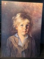 Retro vintage art kind met een traan, Huis en Inrichting, Ophalen of Verzenden, Zo goed als nieuw