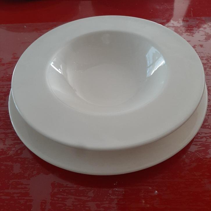 16 scapa borden (8 platte en  8 diepe ), Huis en Inrichting, Keuken | Servies, Zo goed als nieuw, Bord(en), Effen, Ophalen