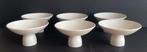 6 coupes piédestal porcelaine blanche Royal Boch Belgique, Huis en Inrichting, Ophalen of Verzenden, Zo goed als nieuw