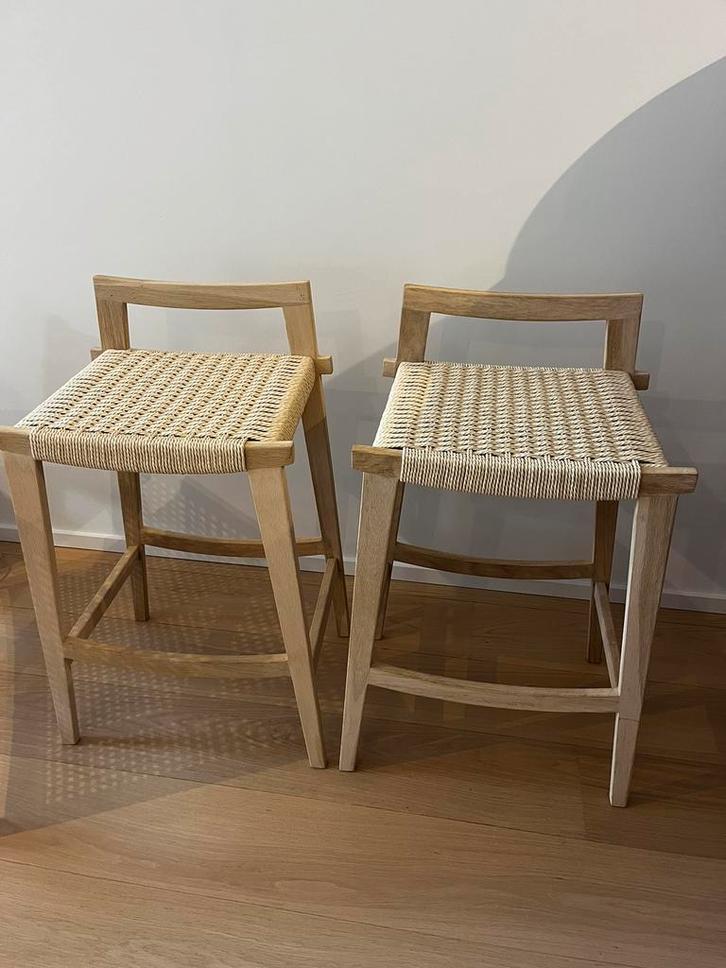 Barkrukken La Redoute, Maison & Meubles, Tabourets de bar, Comme neuf, 2 tabourets, Enlèvement