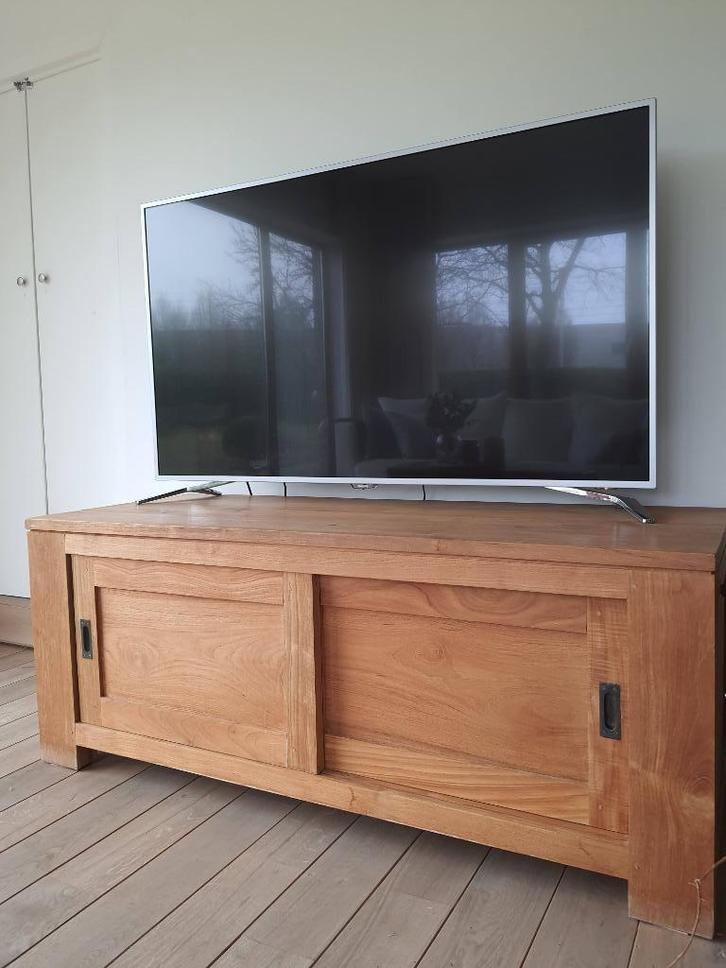 ZWARE TEAKEN TV-KAST  450,- euro, Huis en Inrichting, Kasten | Overige, Ophalen