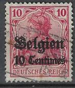 Belgie Duitse bezetting 1914 - Yvert 3 - Belgien centimes (S, Envoi, Oblitéré, Non oblitéré
