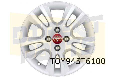 Toyota Aygo velg Aluminium 15'' dubbele 5-spaaks wit Origine, Auto-onderdelen, Banden en Velgen, Band(en), 15 inch, Personenwagen