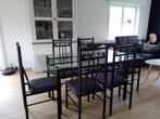 A vendre table et chaises, Maison & Meubles, 150 à 200 cm, Cinq personnes ou plus, Verre, Enlèvement