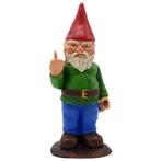 Statue de nain de jardin Leprechaun avec majeur (15 cm), Jardin & Terrasse, Enlèvement ou Envoi, Neuf, Nain de jardin