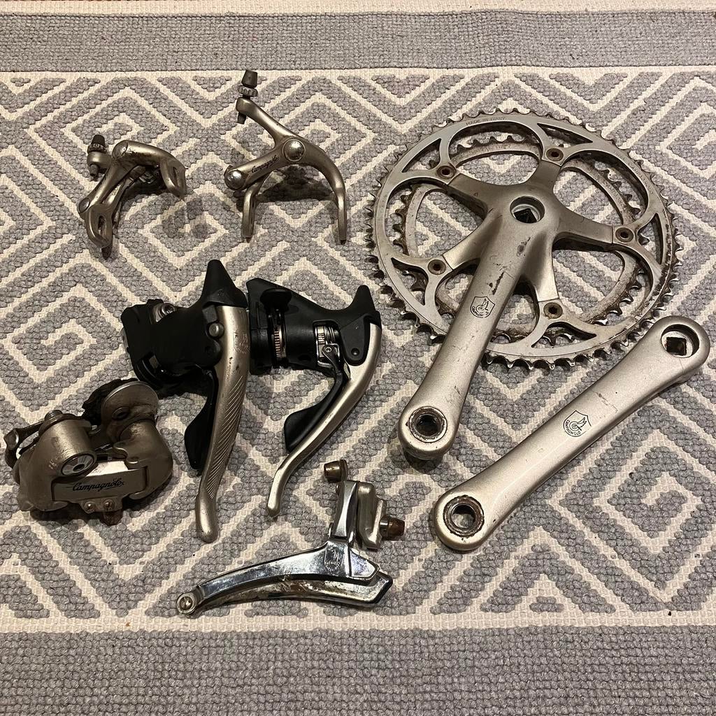 Groupe course Campagnolo 2-3x8 vitesses, Vélos & Vélomoteurs, Vélos Pièces, Utilisé, Autres types, Enlèvement ou Envoi