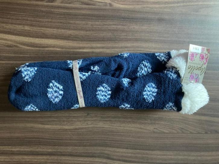 Warme sokken Apollo Maat 36/41, Kleding | Dames, Sokken en Kousen, Nieuw, Kousenvoetjes en Kniekousjes, Overige maten, Blauw, Ophalen of Verzenden