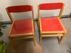 3 kinderstoelen rood, Zo goed als nieuw, Ophalen