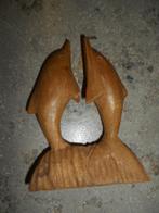 Houten beeldje Dolfijnen, Ophalen of Verzenden
