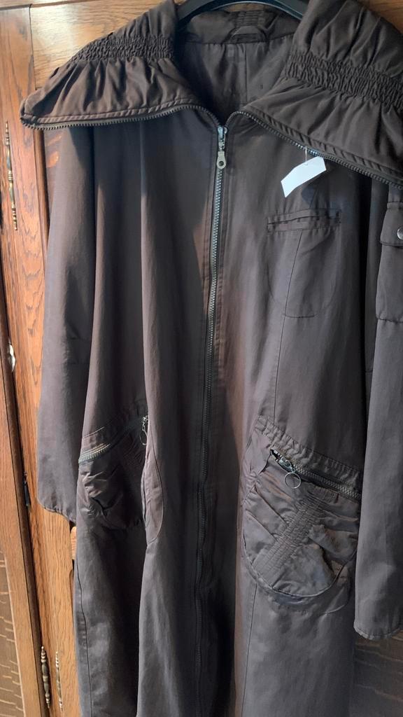 Lange anorak voor dames voor het middenseizoen, Kleding | Dames, Jassen | Winter, Gedragen, Maat 42/44 (L), Bruin