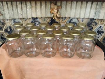 Glazen bokalen met schroefdeksel 550 cl  22st, Enlèvement, Comme neuf, Verre, Casserole, Bidon ou Boîte