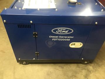 Stroomgroep Ford diesel 7,9 kVA, Doe-het-zelf en Bouw, Aggregaten, Ophalen, Dieselolie, Geluidgedempt, Nieuw