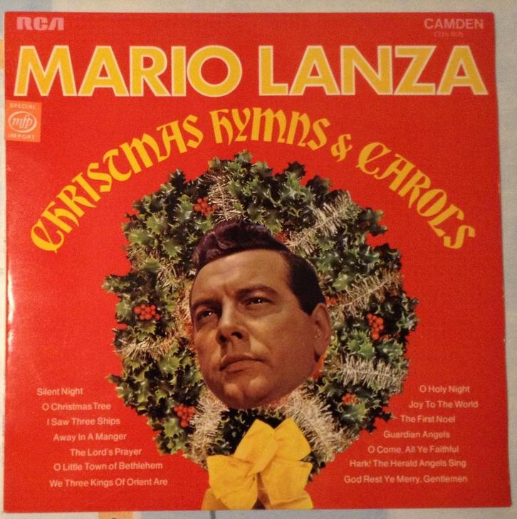 LP Mario Lanza – Christmas Hymns & Carols 1969, Cd's en Dvd's, Vinyl | Klassiek, Zo goed als nieuw, Modernisme tot heden, Vocaal