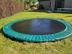 trampoline berg voor in de grond 430 diameter, Enlèvement, Utilisé