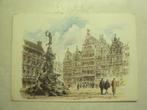 51486 - ANTWERPEN - GROTE MARKT EN BRABO FONTEIN, Verzamelen, Verzenden, Antwerpen