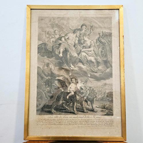 La Ville de Lion va audevant de la Reine - Rubens pinxit, Antiek en Kunst, Kunst | Etsen en Gravures, Ophalen of Verzenden