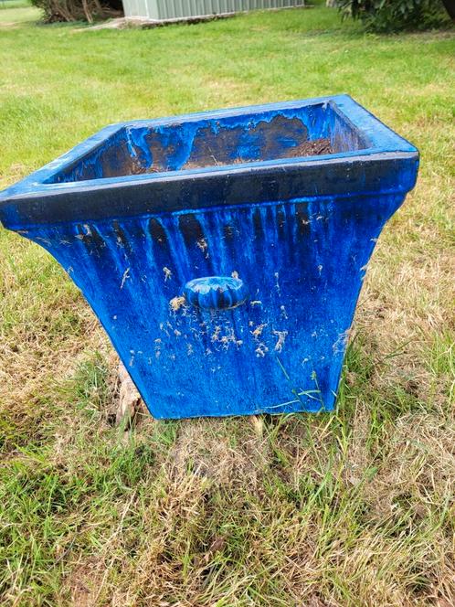 3 Grands pots en céramique, Tuin en Terras, Bloembakken en Plantenbakken, Gebruikt, Ophalen