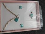 blauw juwelensetje nieuw, Handtassen en Accessoires, Kettingen, Ophalen of Verzenden, Nieuw, Blauw, Met hanger