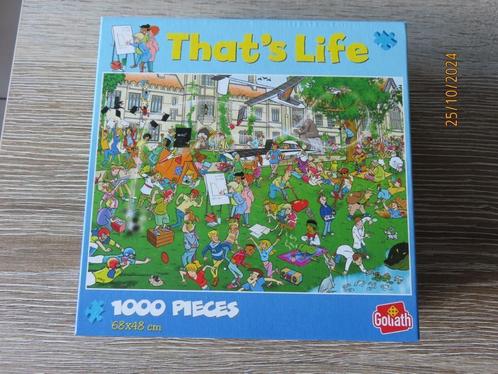 Puzzel 1000 st - That's Life - Nr 914785 - Park, Hobby en Vrije tijd, Denksport en Puzzels, Zo goed als nieuw, Legpuzzel, 500 t/m 1500 stukjes