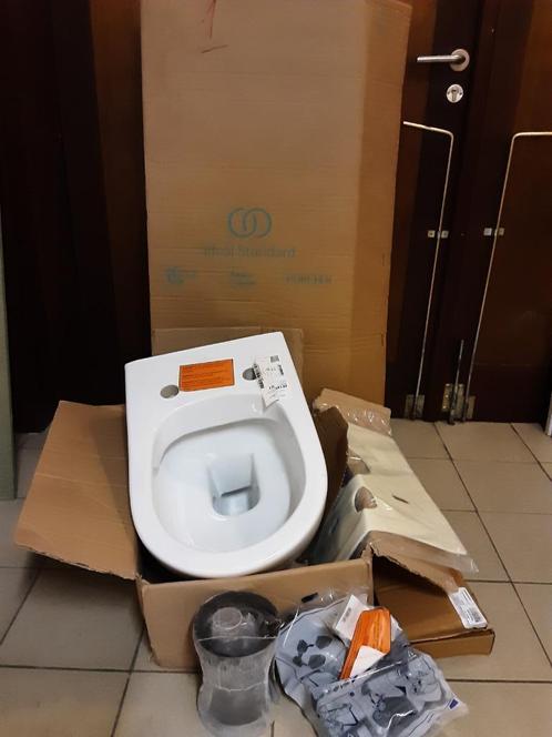 Inbouw toilet met drukknop, Doe-het-zelf en Bouw, Sanitair, Nieuw, Toilet, Ophalen