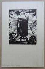 RENAAT BOSSCHAERT / MOLEN BRUGGE / ZW-W HOUTSNEDE / 30x20cm, Antiek en Kunst, Kunst | Etsen en Gravures, Ophalen of Verzenden