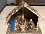 Kerst Stal voor Kerstmis met 6 figuren, Ophalen of Verzenden, Gebruikt