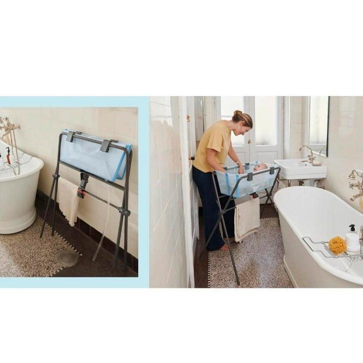 Stokke Flexi opvouwbaar babybadje met staander en toebehoren, Kinderen en Baby's, Badjes en Verzorging, Zo goed als nieuw, Badje