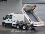 Iveco Daily 35C15 3.0L Kipper met Kist Maxicargo Airco Cruis, Stof, Gebruikt, Iveco, Wit