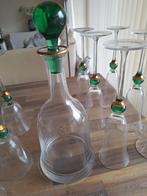 Sia: ensemble de verres en cristal + carafe, Antiek en Kunst, Ophalen