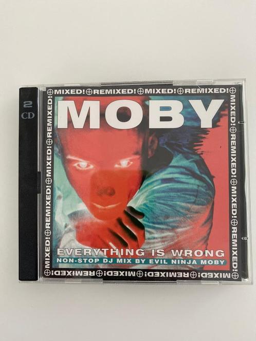 2 x CD  Moby ‎– Everything Is Wrong (DJ Mix Album) 1996, Cd's en Dvd's, Cd's | Dance en House, Gebruikt, Techno of Trance, Ophalen of Verzenden