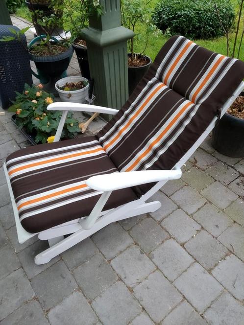 Deckchair Rovergarden made in Italy 5 standen tuinstoel, Tuin en Terras, Tuinstoelen, Plastic, Verstelbaar, Ophalen