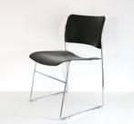 David Rowland 40/4 Black / Chrome Side Chair - Design stoel, Ophalen