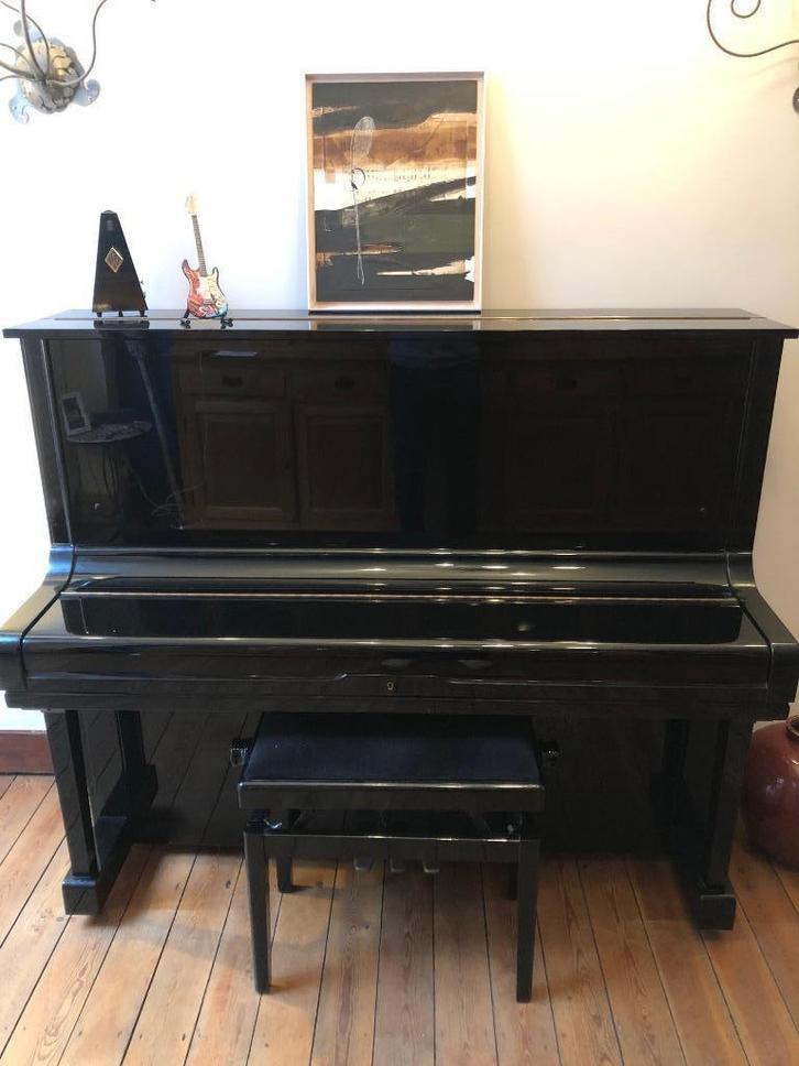 Piano accoustique, Musique & Instruments, Pianos, Utilisé, Piano, Noir, Brillant, Enlèvement