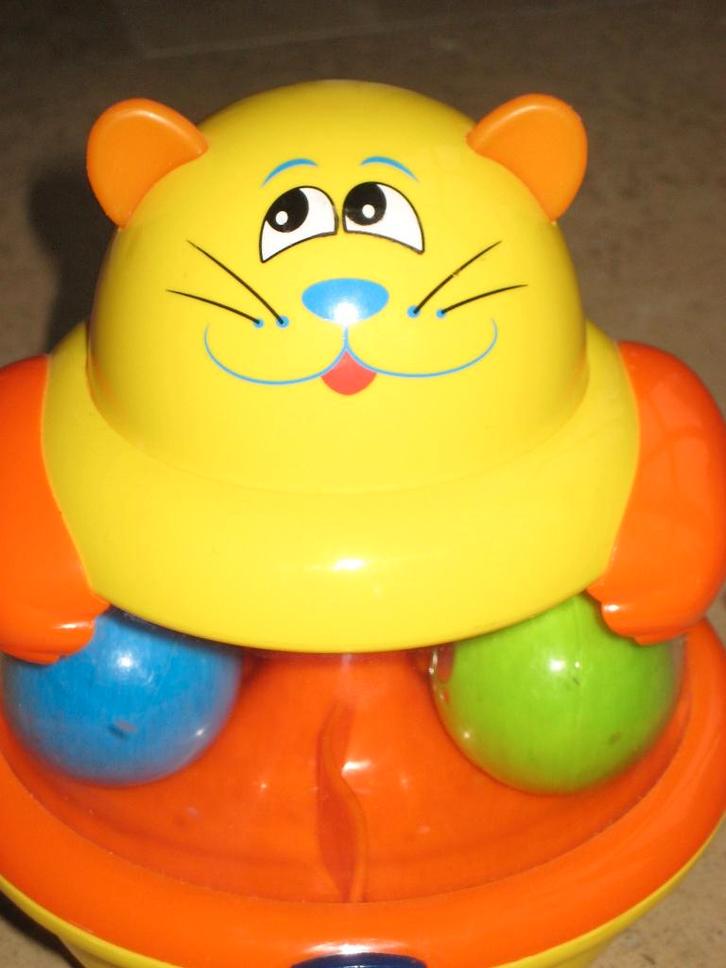 Draaitol – Chicco kat, Kinderen en Baby's, Speelgoed | Babyspeelgoed, Gebruikt, Overige typen, Ophalen of Verzenden