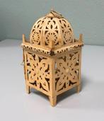 Bougeoir forme lanterne arabe marocaine métallique vintage, Enlèvement ou Envoi