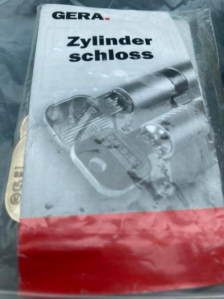 Gera serrure à cylindre, Bricolage & Construction, Fenêtres & Moustiquaires, Comme neuf, Porte intérieure, Métal, Enlèvement ou Envoi
