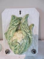 Vintage muurdecoratie keuken kapstok met groenten porselein, Antiek en Kunst, Curiosa en Brocante, Ophalen