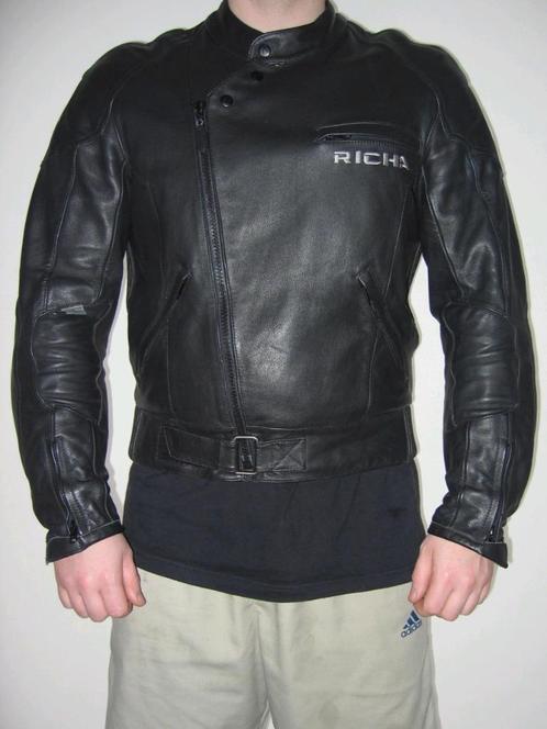 Lederen motorjas, Richa, maat 50, Motoren, Kleding | Motorkleding, Jas | leer, Nieuw zonder kaartje, Ophalen