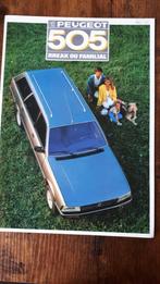 PEUGEOT 505 BREAK/FAMILIAL  1986, Boeken, Auto's | Folders en Tijdschriften, Nieuw, Peugeot, Ophalen of Verzenden