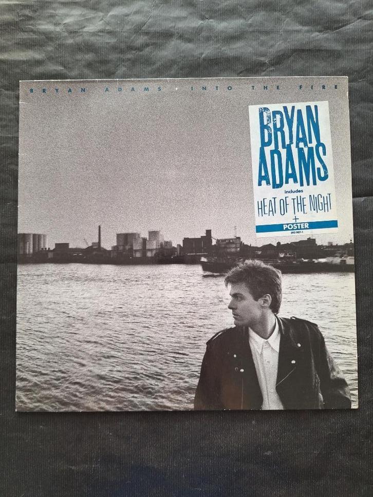 BRYAN ADAMS "Into the Fire" poprock LP (1987) IZGS, CD & DVD, Vinyles | Rock, Comme neuf, Pop rock, 12 pouces, Enlèvement ou Envoi