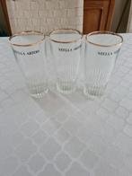 3 bierglazen Stella Artois, Ophalen of Verzenden, Gebruikt