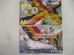 2 cartes téléphoniques Marine : AVILA +50 ans Musique Chapel, Envoi