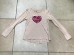 Leuke T-shirt met lange mouwen meisjes hart 134, Verzenden, Gebruikt, Meisje, Shirt of Longsleeve