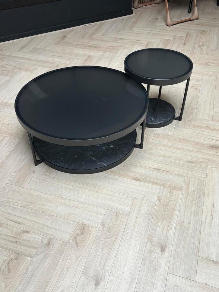 Moderne set salontafels – bijna nieuwstaat, Huis en Inrichting, Tafels | Salontafels, Zo goed als nieuw, Ophalen