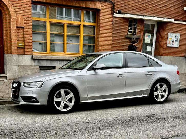 Audi A4 B8 Euro 6B, Auto's, Audi, Particulier, A4, Diesel, Euro 6, Berline, 4 deurs, Handgeschakeld, Zilver of Grijs, Zwart, Leder