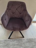 8 eetstoelen 'Pearl draaistoel'. Kleur: monoliet 20, taupe., Huis en Inrichting, Fauteuils, Ophalen, Gebruikt, Hout