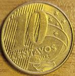 BRÉSIL 10 centavos 2003 PEDRO 1 KM#649.3 SPL, Timbres & Monnaies, Amérique du Sud, Enlèvement ou Envoi, Monnaie en vrac