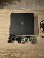 Playstation 4 pro 1tb, Games en Spelcomputers, Spelcomputers | Sony PlayStation 4, Ophalen, Gebruikt, Met 2 controllers, 1 TB